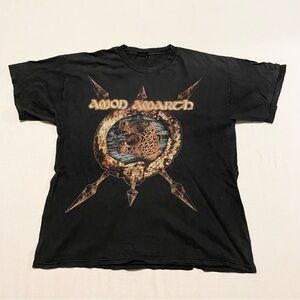 Vtg Amon Amarth Across The Atlantic Tour 2003 Band Tee Shirt No Size Distressed